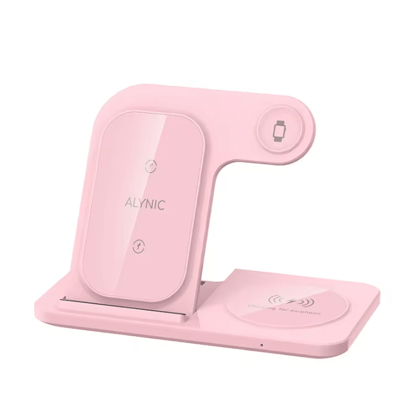30W LED Fast Wireless Charger Stand 3 In 1 Foldable Charging Station For IPhone Apple Watch And Air 10