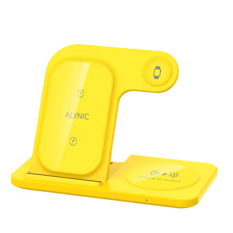 30W LED Fast Wireless Charger Stand 3 In 1 Foldable Charging Station For IPhone Apple Watch And Air 11
