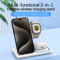 30W LED Fast Wireless Charger Stand 3 In 1 Foldable Charging Station For IPhone Apple Watch And Air 1
