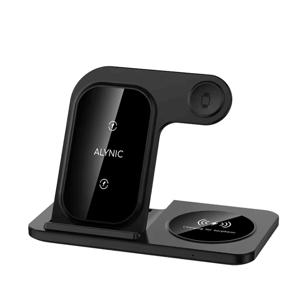 30W LED Fast Wireless Charger Stand 3 In 1 Foldable Charging Station For IPhone Apple Watch And Air 8