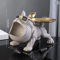 Bulldog Figurine Home Decor Resin Dog Statue With Storage Box 4