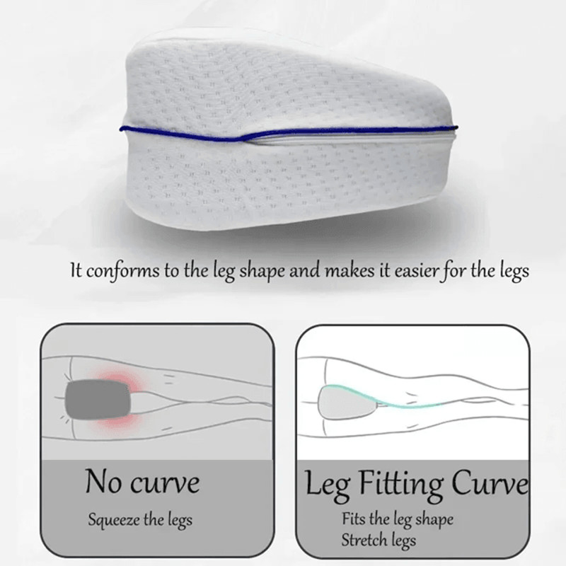 Memory Foam Leg Pillow For Sciatica Relief And Lower Back Pain Support 1