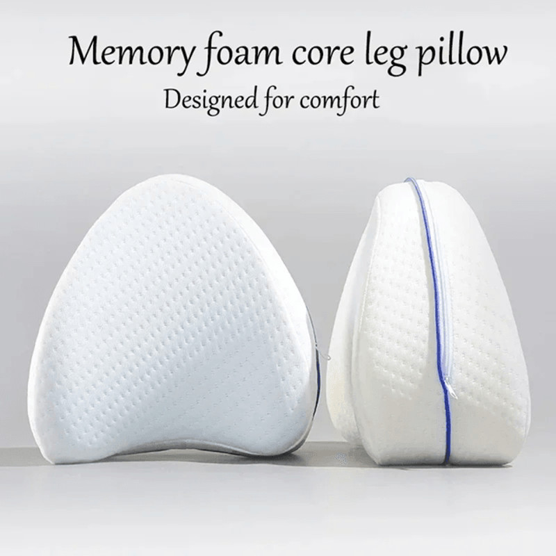 Memory Foam Leg Pillow For Sciatica Relief And Lower Back Pain Support 3