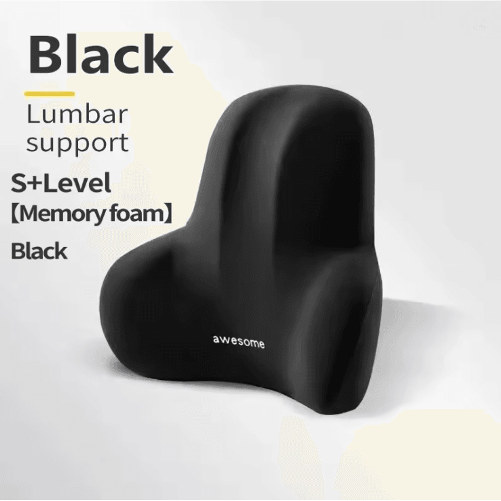 ErgoComfort Memory Foam Lumbar Support Cushion For Car Office And Gaming Chairs 2