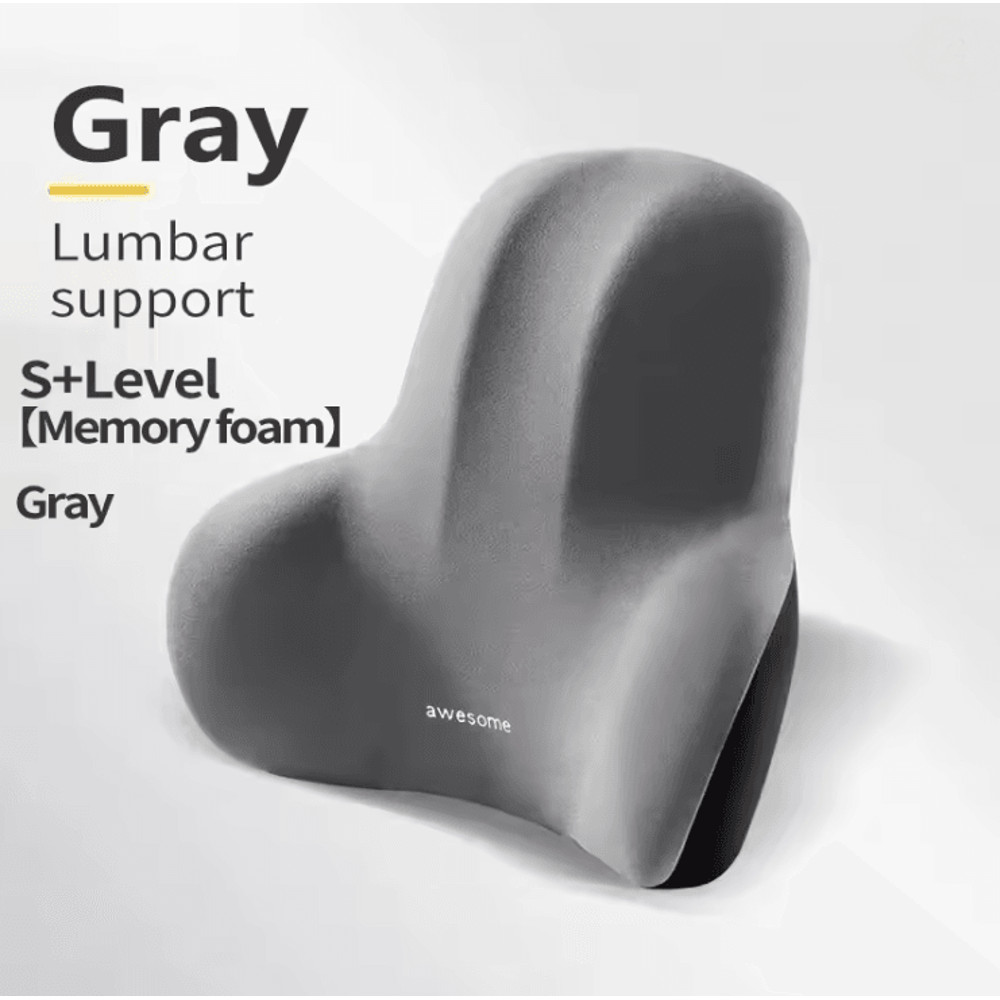 ErgoComfort Memory Foam Lumbar Support Cushion For Car Office And Gaming Chairs 3