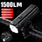 ROCKBROS 1500 Lumen Bike Headlight USB Rechargeable Waterproof Front Lamp 0