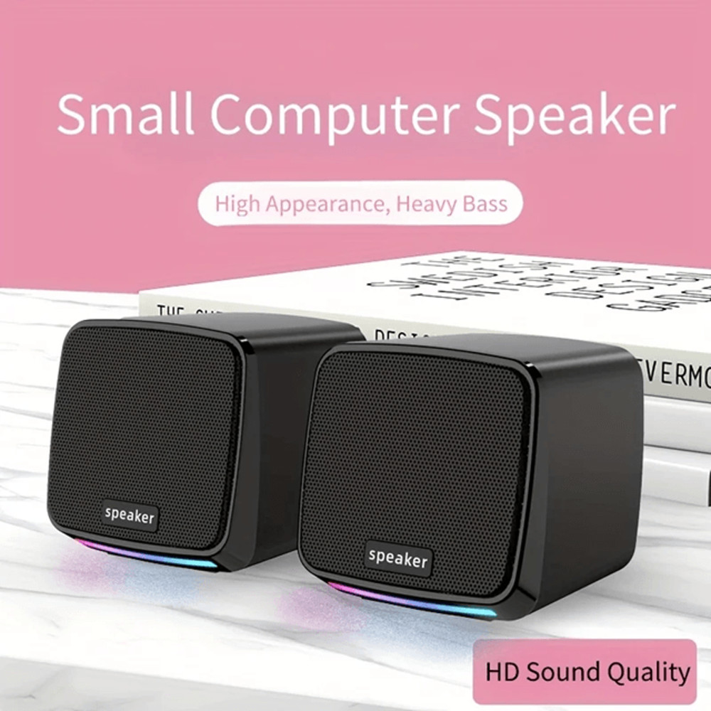 SonicGlow Mini Computer Speakers With Stereo Sound And Cool Lights 3