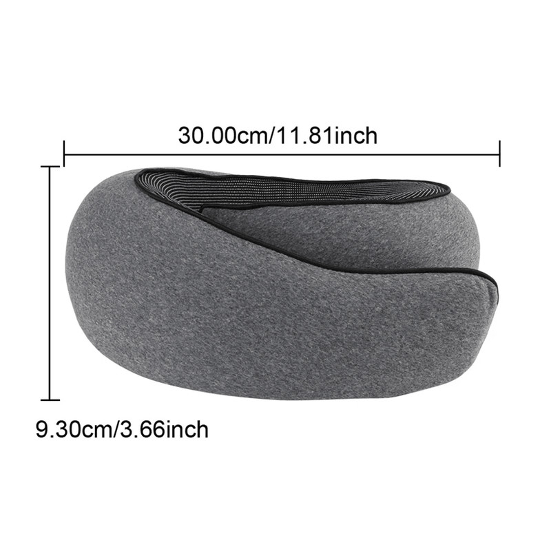 TravelEase Memory Foam U Shaped Neck Pillow For Sleep And Support 5