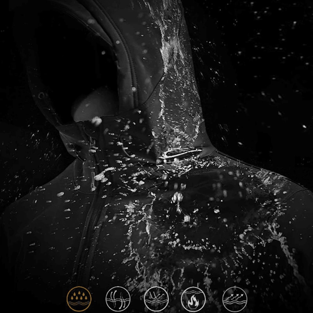 ThermaShield Mens Softshell Fleece Jacket Waterproof Outdoor Hiking Coat 1