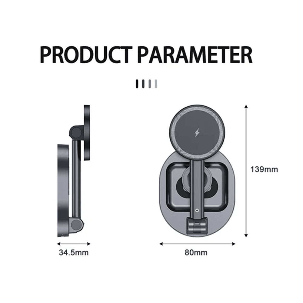 MagCharge Pro 3 In 1 Magnetic Wireless Charger Stand For IPhone And Apple Devices 3