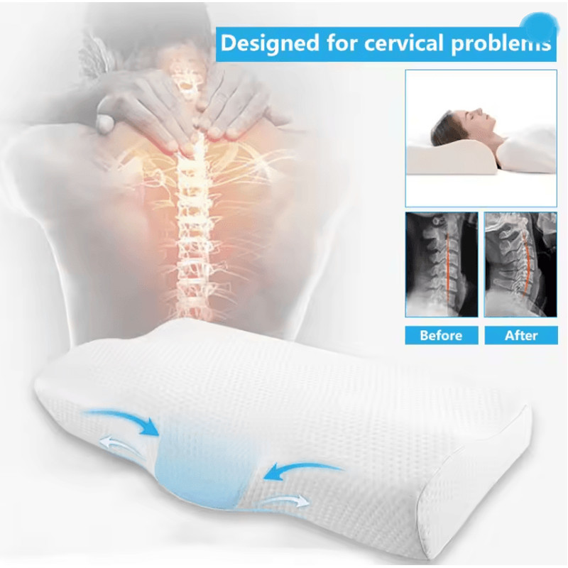 Orthopedic Memory Foam Cervical Pillow For Neck And Shoulder Support 0