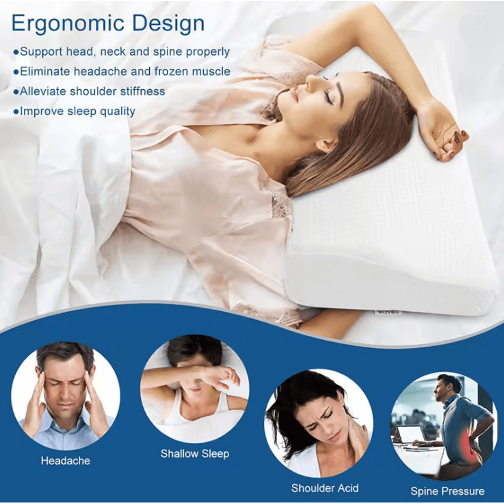 Orthopedic Memory Foam Cervical Pillow For Neck And Shoulder Support 1