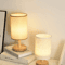 LED Table Lamp With Fabric Shade For Bedroom And Bedside Lighting 1