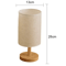 LED Table Lamp With Fabric Shade For Bedroom And Bedside Lighting 3
