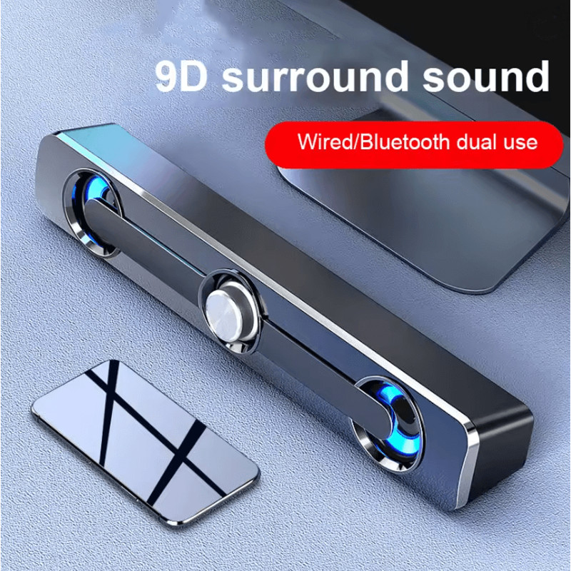 Salange Bluetooth Sound Bar With Stereo Speakers For PC Laptop And Projector 0