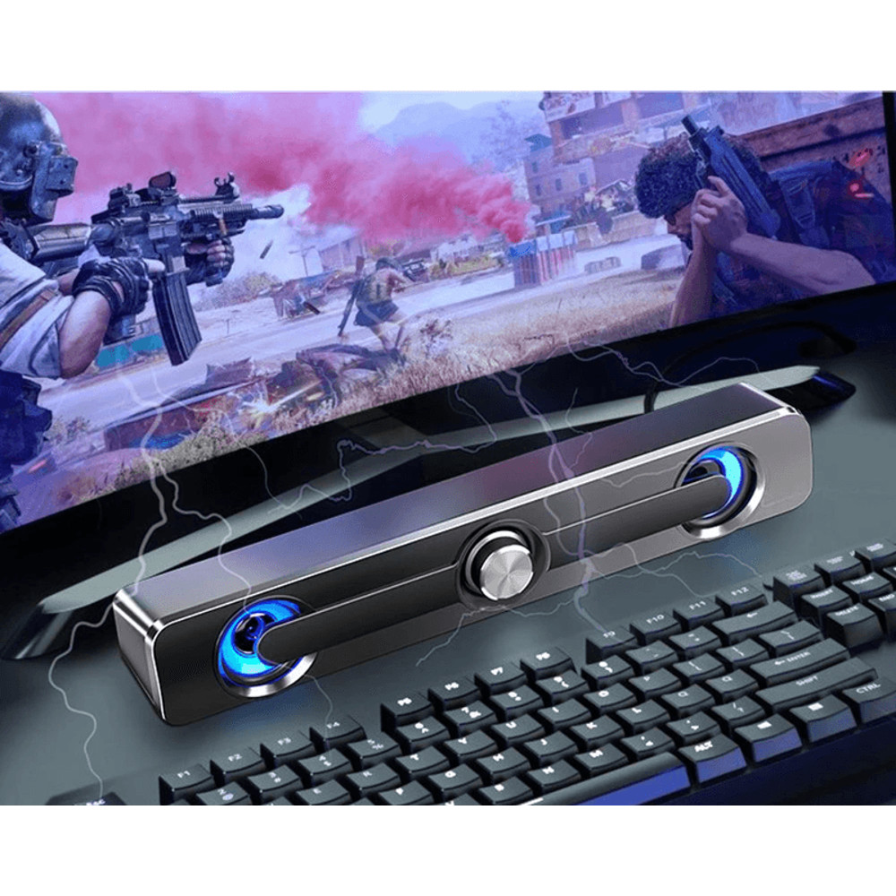 Salange Bluetooth Sound Bar With Stereo Speakers For PC Laptop And Projector 3