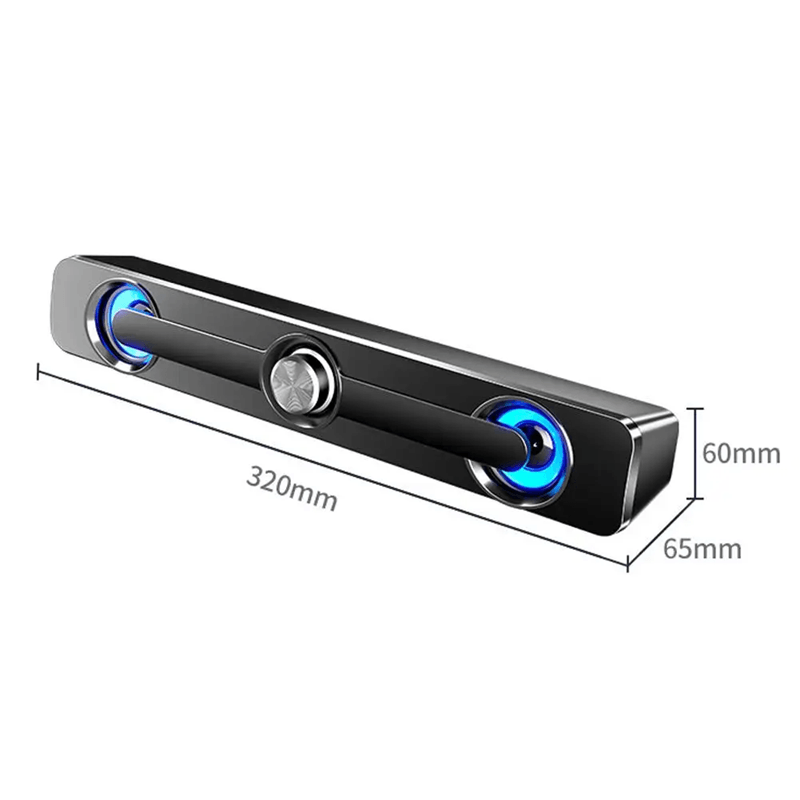 Salange Bluetooth Sound Bar With Stereo Speakers For PC Laptop And Projector 5