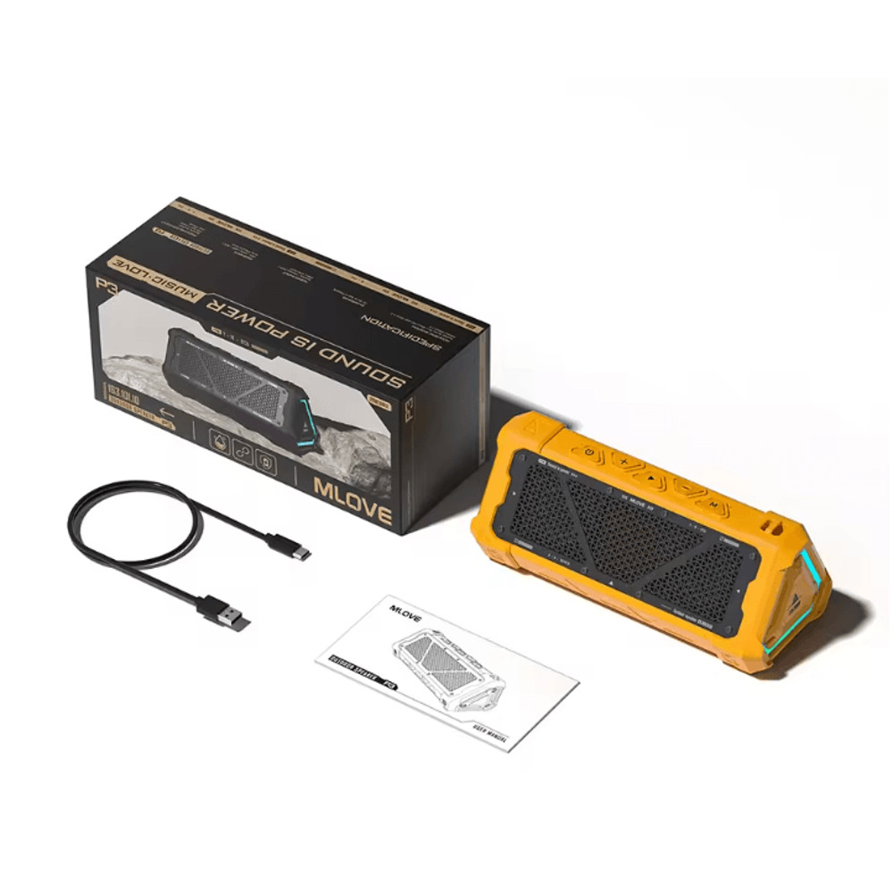 MLOVE P3 Outdoor Bluetooth Speaker With 40W Stereo Sound And RGB Lights 4