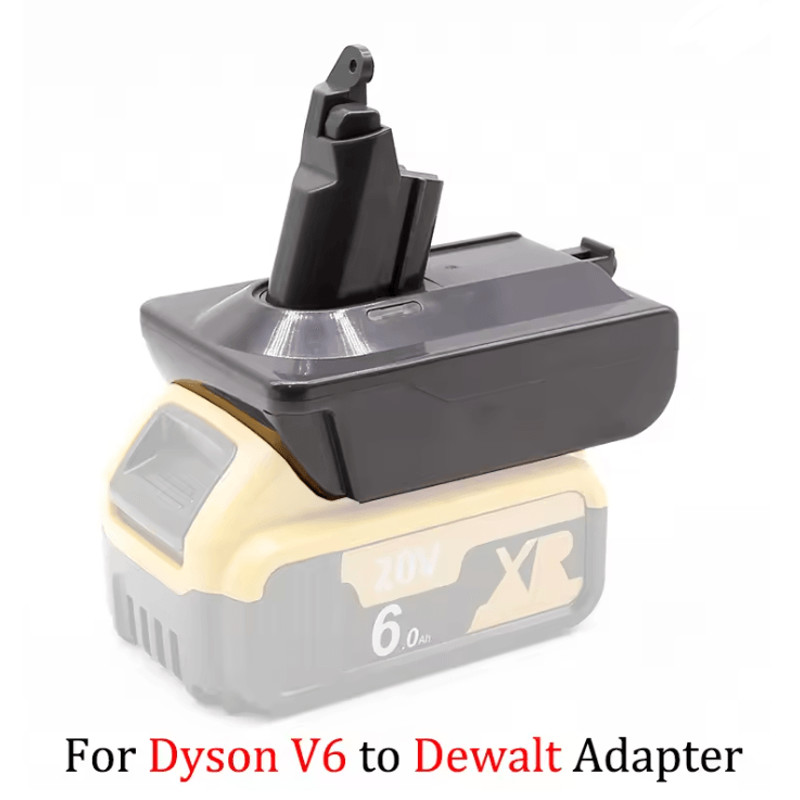 Battery Adapter For Makita Dewalt Milwaukee 18V To Dyson V6 V7 V8 Vacuum Cleaners 5