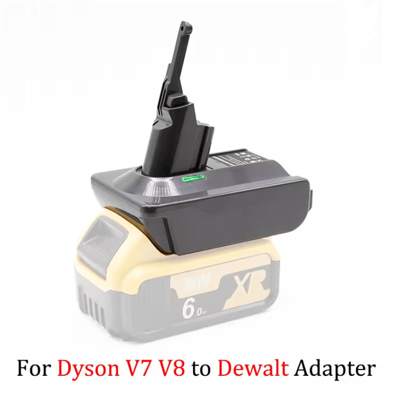 Battery Adapter For Makita Dewalt Milwaukee 18V To Dyson V6 V7 V8 Vacuum Cleaners 8