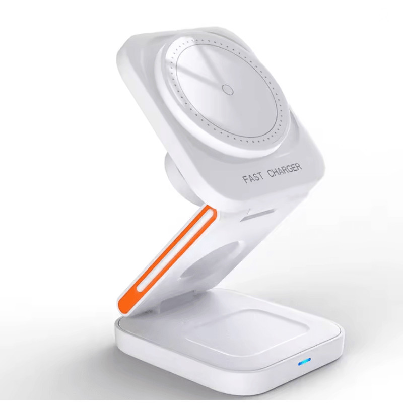 30W 3in1 Foldable Magnetic Wireless Charger Stand For IPhone Apple Watch And AirPods 3