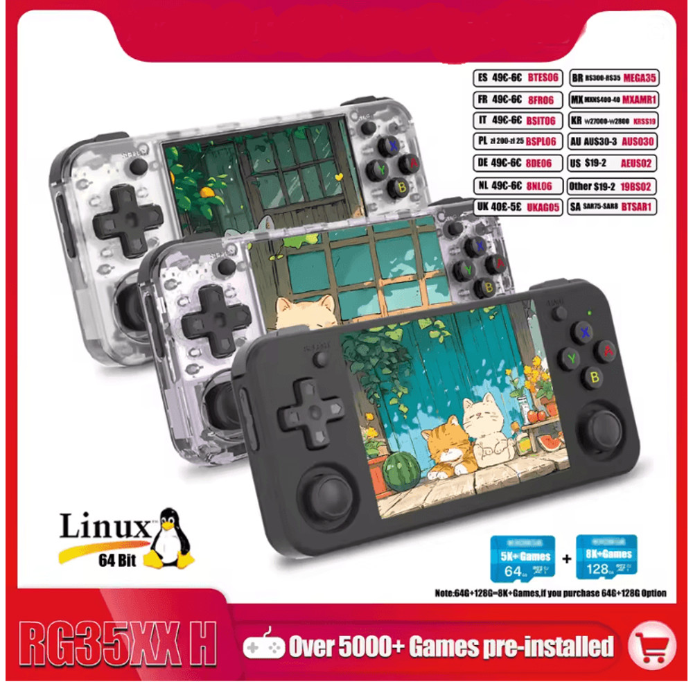 ANBERNIC RG35XX H Retro Handheld Game Console With IPS Screen And 5000 Games 0