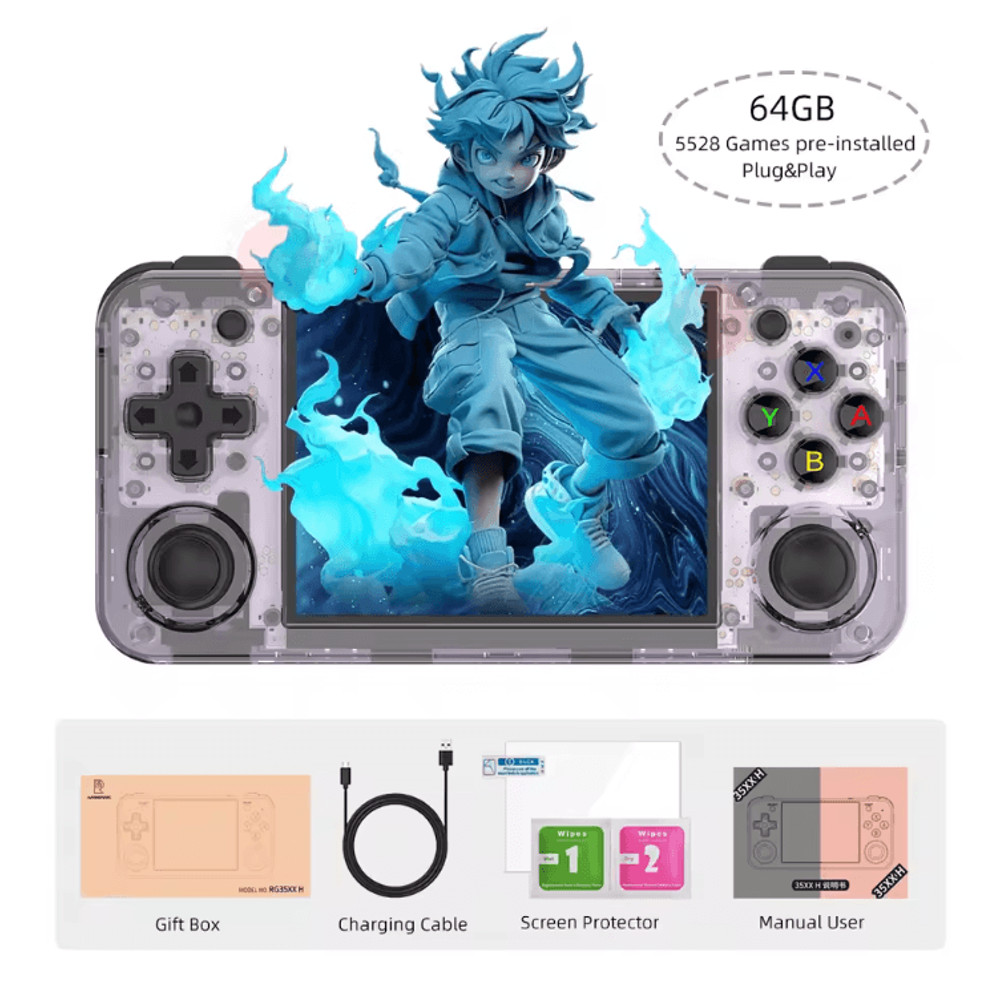 ANBERNIC RG35XX H Retro Handheld Game Console With IPS Screen And 5000 Games 5