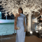Elegant Ribbon Halter Maxi Dress For Women Backless Sleeveless Party Wear 3