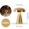 Retro Rechargeable Mushroom LED Table Lamp Warm Touch Sensor Nightlight 7