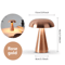 Retro Rechargeable Mushroom LED Table Lamp Warm Touch Sensor Nightlight 8