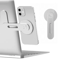 Magnetic Foldable Laptop Side Phone Holder Universal Mount For All Phones 4