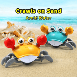 dancing crab interactive baby crawling toy