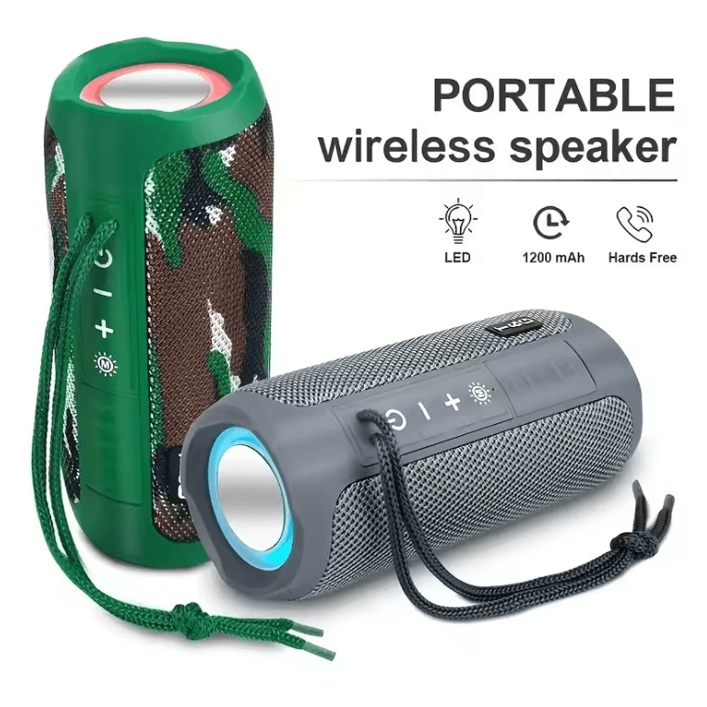 Portable Wireless Bluetooth Speaker With LED Light And FM Radio 0