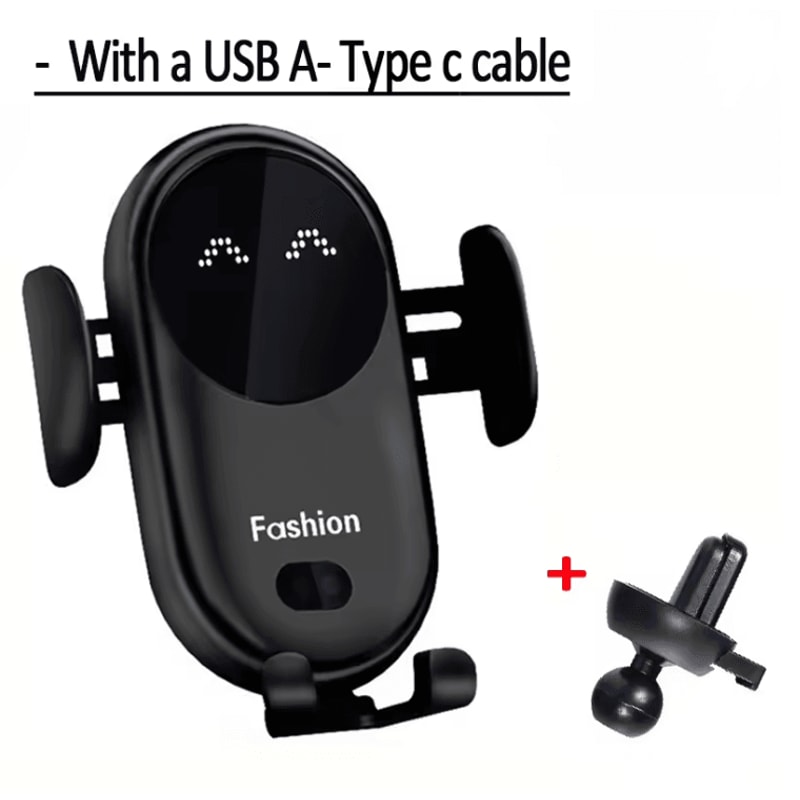 30W Fast Wireless Car Charger With Automatic Phone Mount 3
