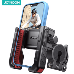 joyroom universal motorcycle phone holder with quick lock design
