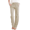 Women Cotton Linen Drawstring Pants Loose Straight Leg Trousers 1