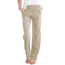 Women Cotton Linen Drawstring Pants Loose Straight Leg Trousers 1