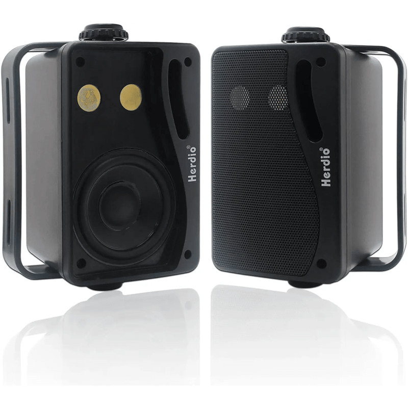 Herdio 35 Inch Passive Outdoor Waterproof Wall Mount Speakers 200W 5