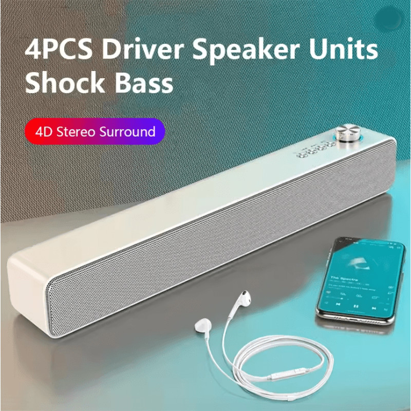 Bluetooth Soundbar With Subwoofer Wireless Home Theater Speaker 1