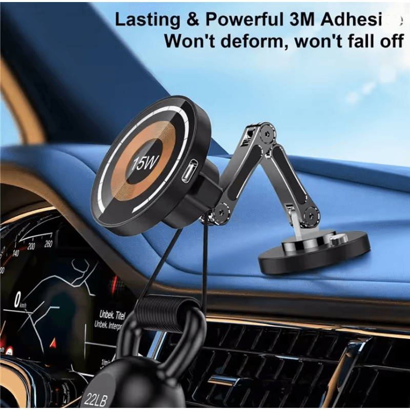 Magnetic Car Wireless Charger Fast Charging Phone Mount 1