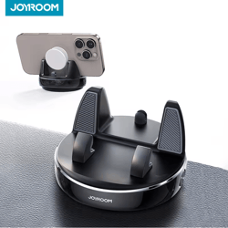 joyroom dashboard car phone mount with one hand operation and 360 rotation