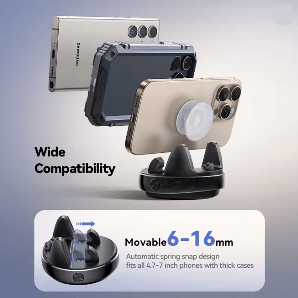 Joyroom Dashboard Car Phone Mount With One Hand Operation And 360 Rotation 2