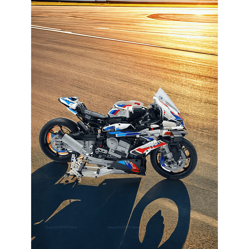 Motorcycle Building Blocks Kit Educational Toy And Model Decoration 0