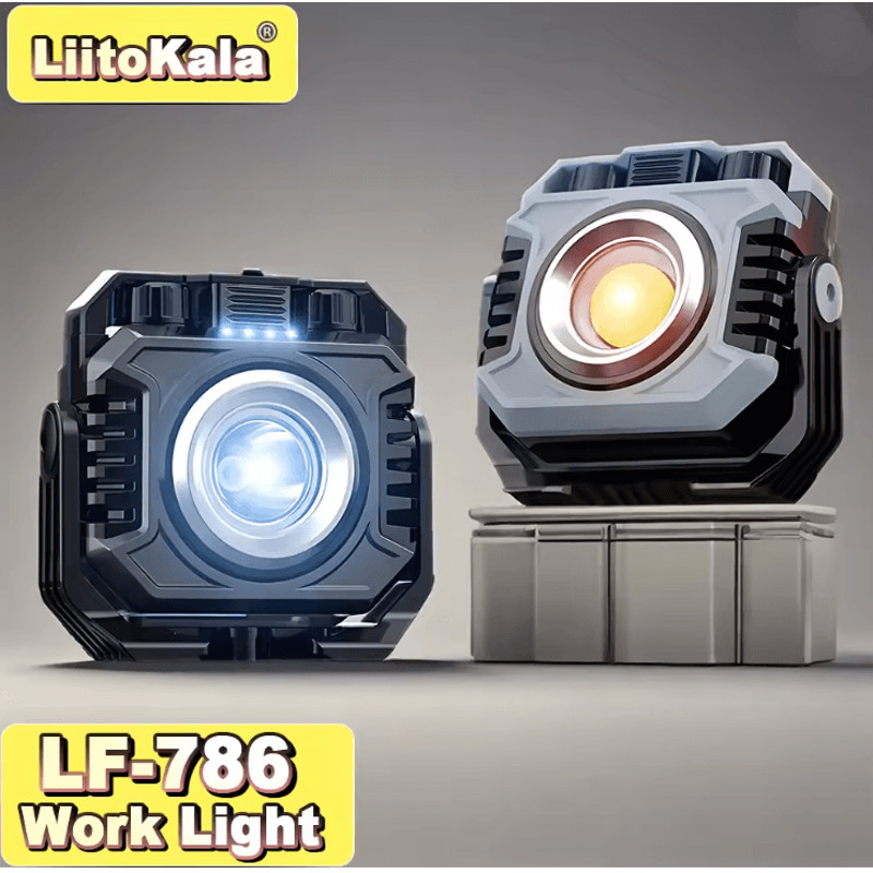 LiitoKala Rechargeable Magnetic Work Light With 5000mAh Battery 0