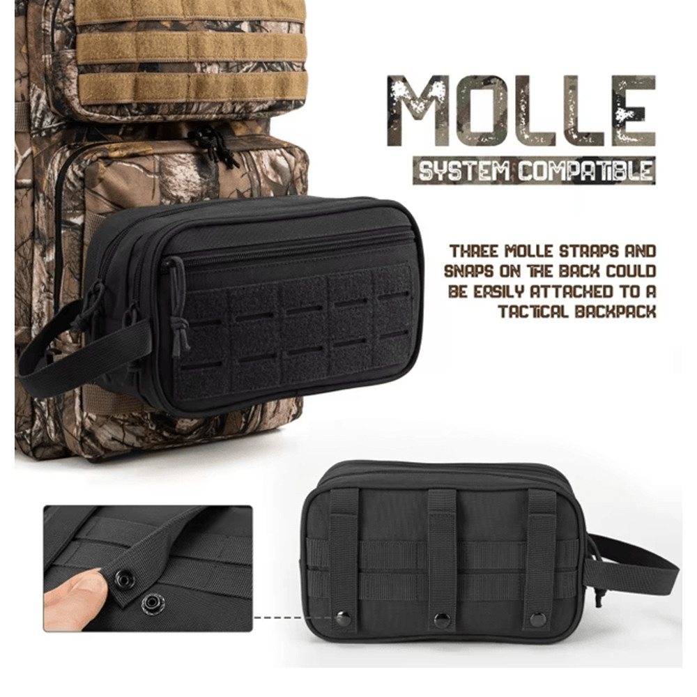 Tactical Toiletry Bag For Men Travel Shaving And Hygiene Organizer 0