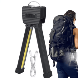 foldable magnetic rechargeable flashlight with 7 mode led lamp