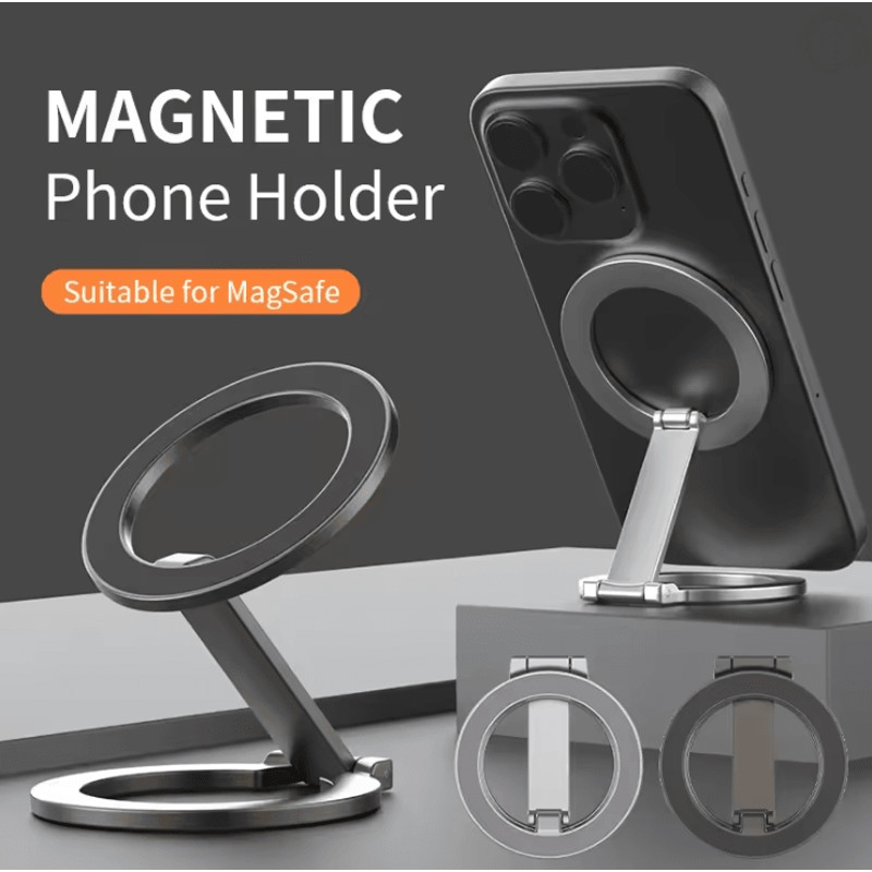 Magnetic Magsafe Phone Ring Holder And Foldable Stand For IPhone And Android 0
