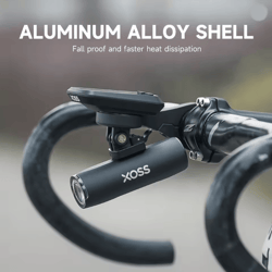 xoss rechargeable bicycle headlight aluminium mtb front light