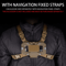 Tactical Molle Phone Holder Chest Rig Mount For Outdoor Navigation And Airsoft Vest 1