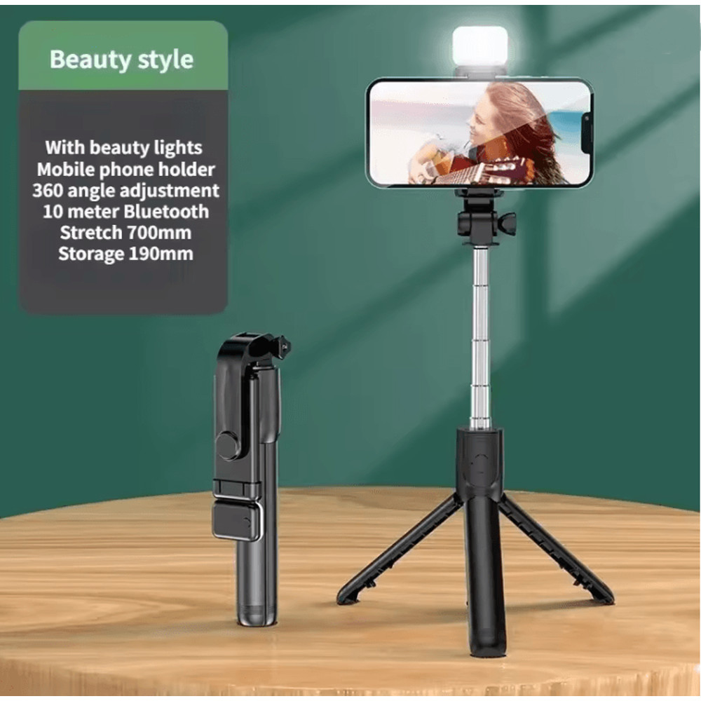 Flexible 360 Degree Selfie Stick Tripod With Wireless Remote And Phone Holder 10